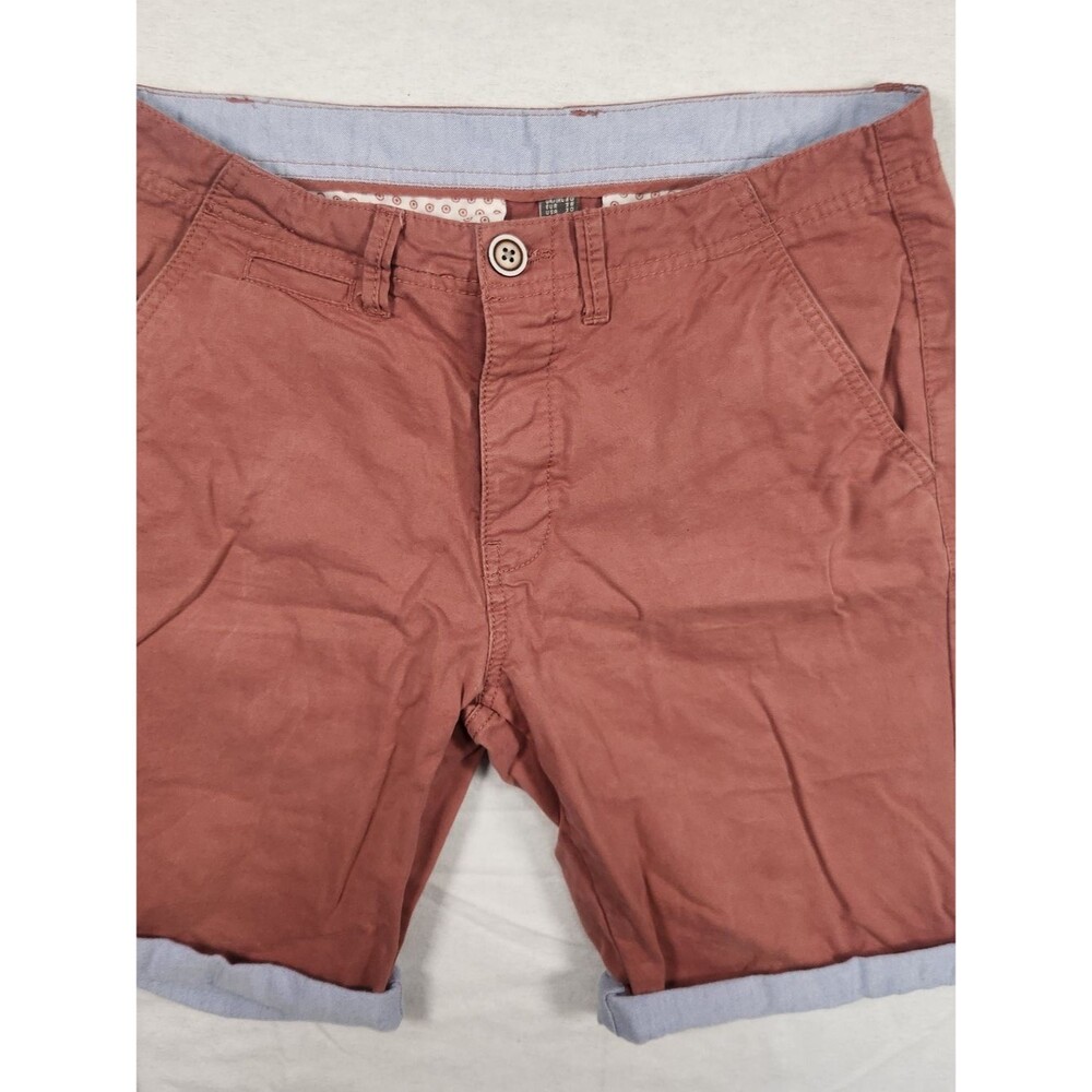 Primark Men's Dusty Rose Flat Front Shorts